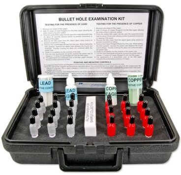bullet hole examination kit